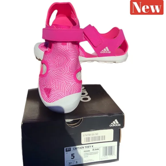 🆕 adidas Captain Toey Sandals pink size 5