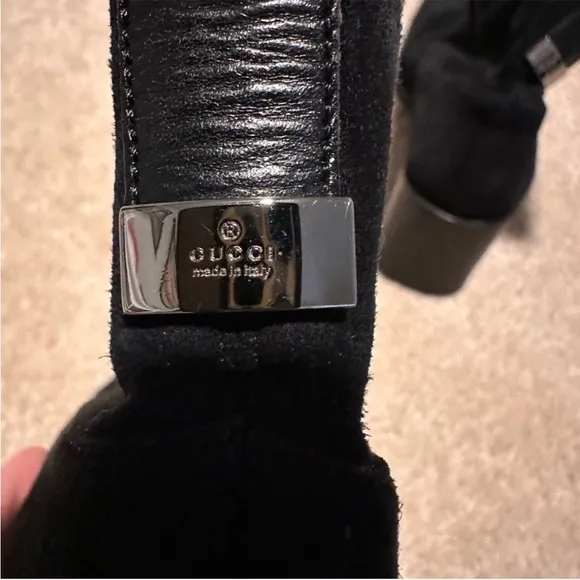 🎉🌺 Authentic Black Suede Pull-on Boots