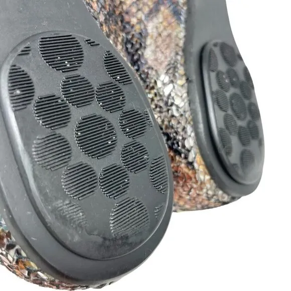 * Jimmy Choo Metallic Sequin Ballet Flats Size 36 Made in Italy