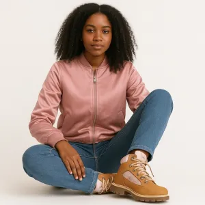 🌸 Limited Edition Timberland Princess Pink Satin Field Boots Women Girls