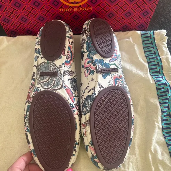 🌸 NEW 🌸 Tory Burch Minnie Ballet Floral Flats 8.5