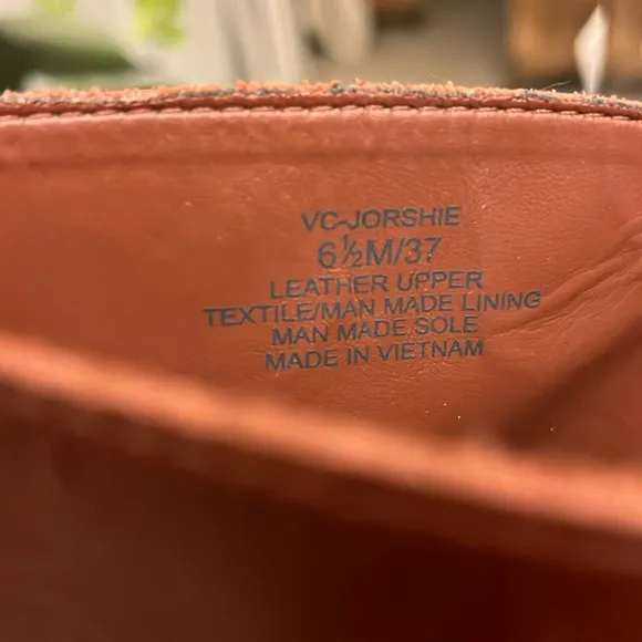 🆕 VINCE CAMUTO Jorshie Tall Over The Knee Brown/Cognac Leather Boots - Size 6.5