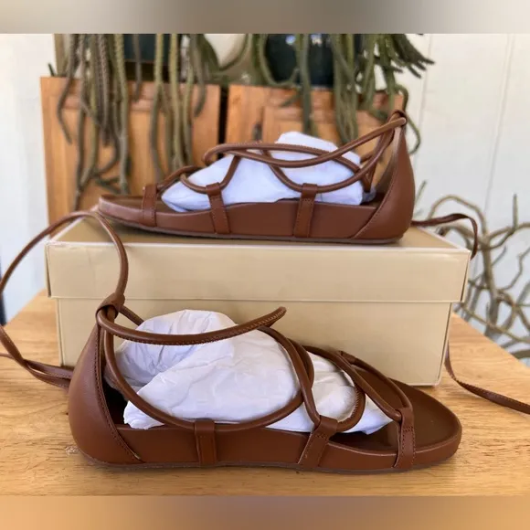 115. Michael Kors Vero Faux Leather Lace-Up Sandal