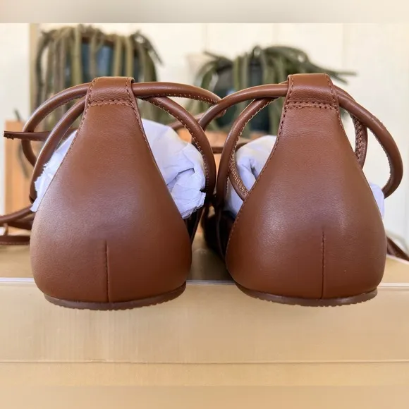 115. Michael Kors Vero Faux Leather Lace-Up Sandal
