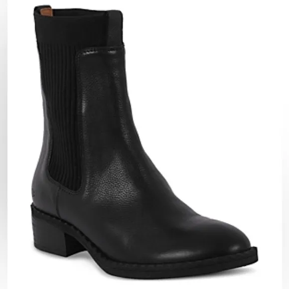 13. Gentle Souls Women's Bernadette Pull-on Booties - Black Leather Size 9