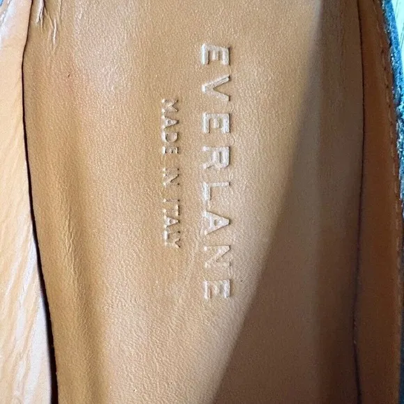 $168 EVERLANE The Modern‎ Loafer Mule Italian Leather Shoes Navy Blue WOMEN'S 11