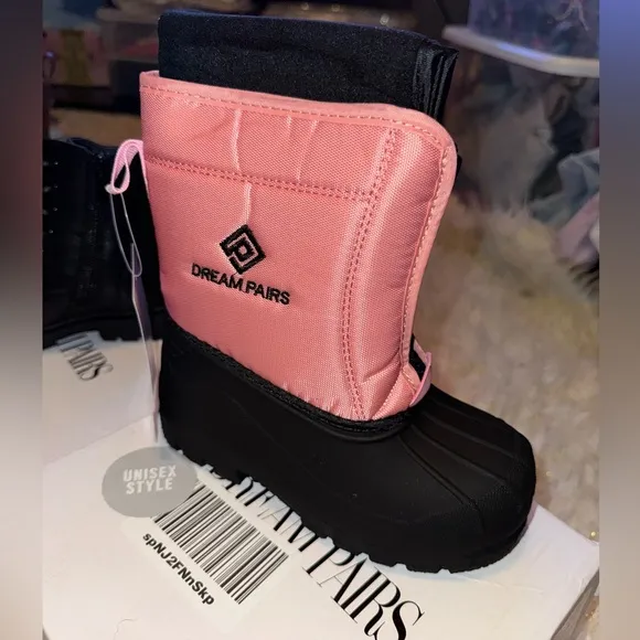 3 Pair of Dream Pairs Boots (Pink &amp; Black, Black, Brown)