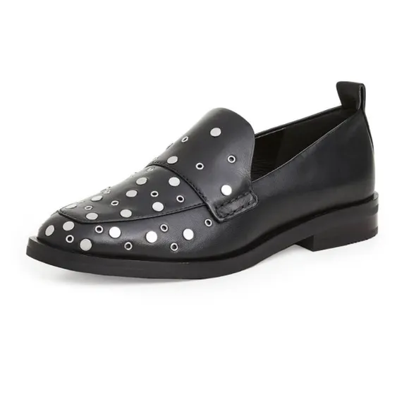 3.1 PHILLIP LIM Women's Alexa Studded Apron Loafers 37 (7)