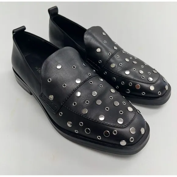 3.1 PHILLIP LIM Women's Alexa Studded Apron Loafers 37 (7)