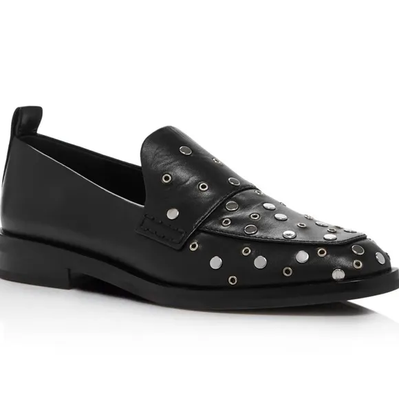 3.1 PHILLIP LIM Women's Alexa Studded Apron Loafers 37 (7)