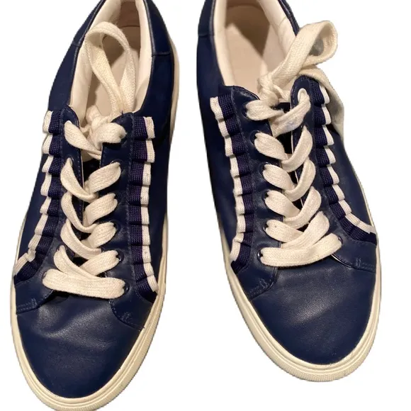 #312 TORY BURCH Ruffle Sneakers In Sea Blue