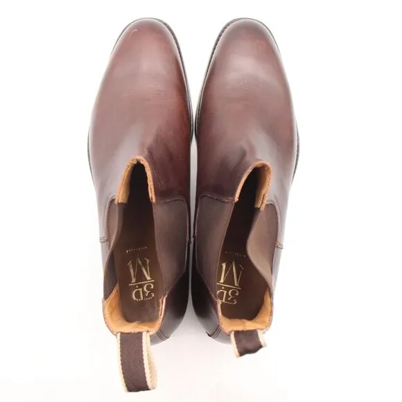 3dm Lifestyle Chelsea Men's UK Size 13 Brown Leather Pull On Boots