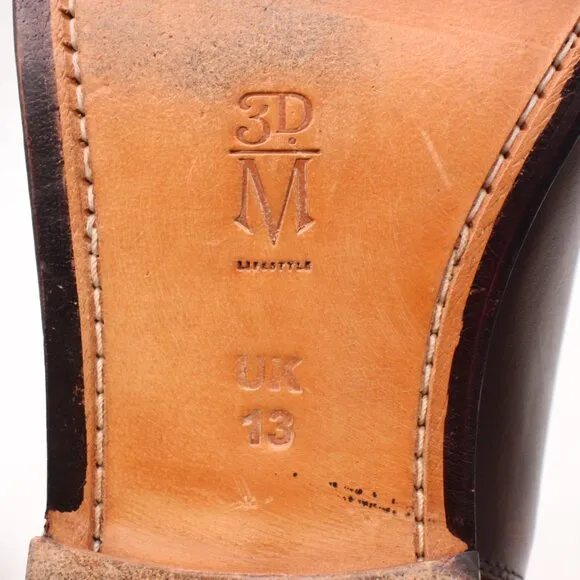 3dm Lifestyle Chelsea Men's UK Size 13 Brown Leather Pull On Boots