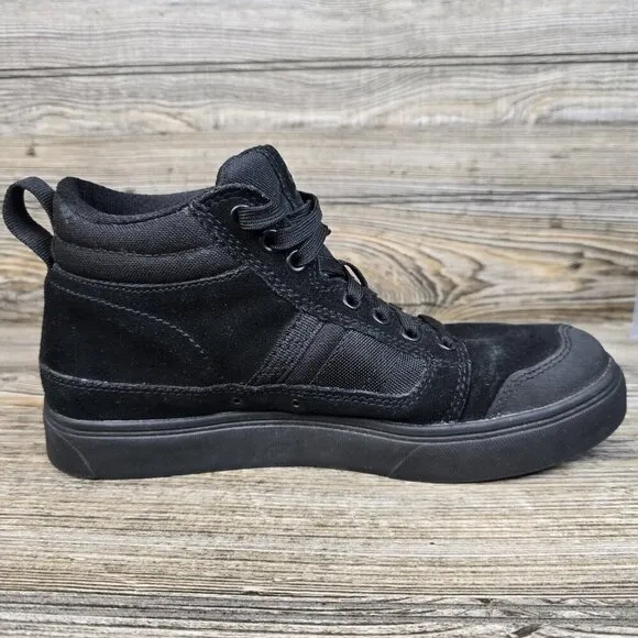 5.11 Tactical Norris Black High Top Sneakers Suede Vibram Sole Men's Size 8