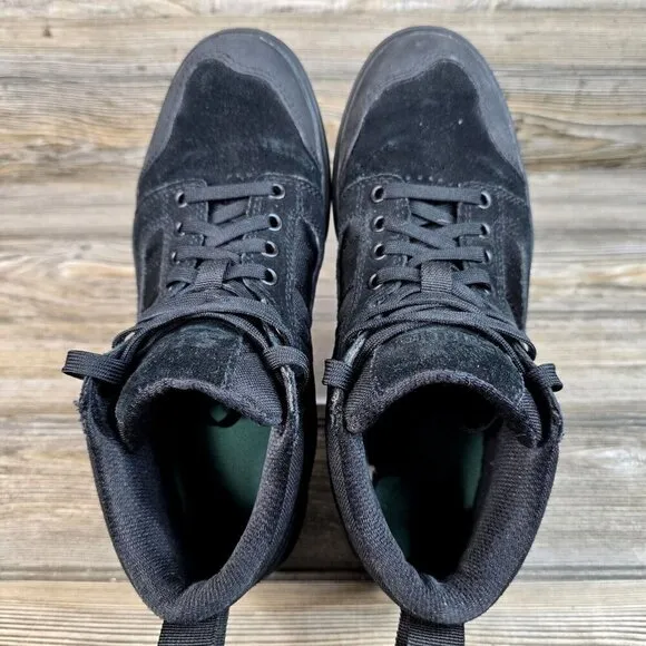 5.11 Tactical Norris Black High Top Sneakers Suede Vibram Sole Men's Size 8