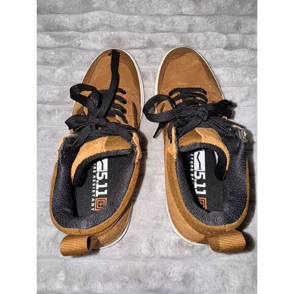 5.11 Tactical Norris Sneaker Dark Coyote Rustic Brown Men's Size 8.5 vibram sole