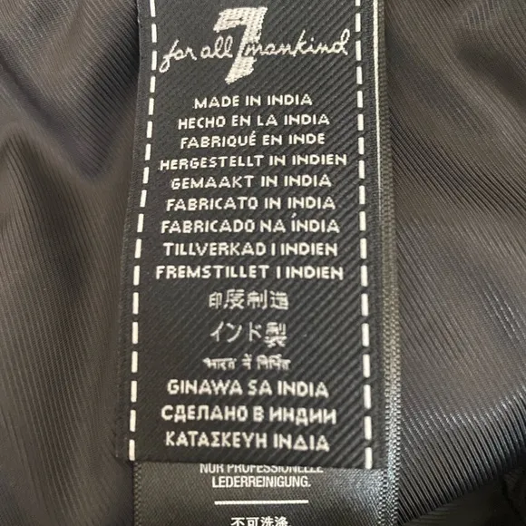 7 FOR ALL MAN KIND LEATHER SHORTS