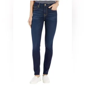 7 For All Mankind dark DENIM SKINNY jean. 30. NWT