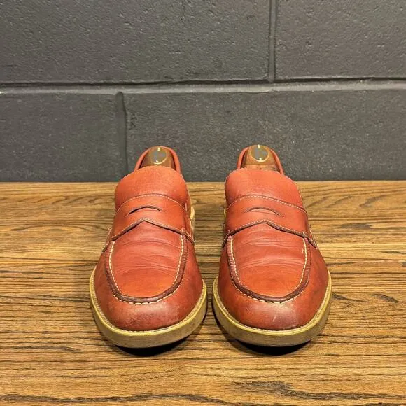 80’s Vintage Rand Brown Leather Moc Toe Work Loafers Men’s 10 Wide