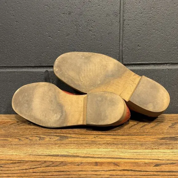 80’s Vintage Rand Brown Leather Moc Toe Work Loafers Men’s 10 Wide
