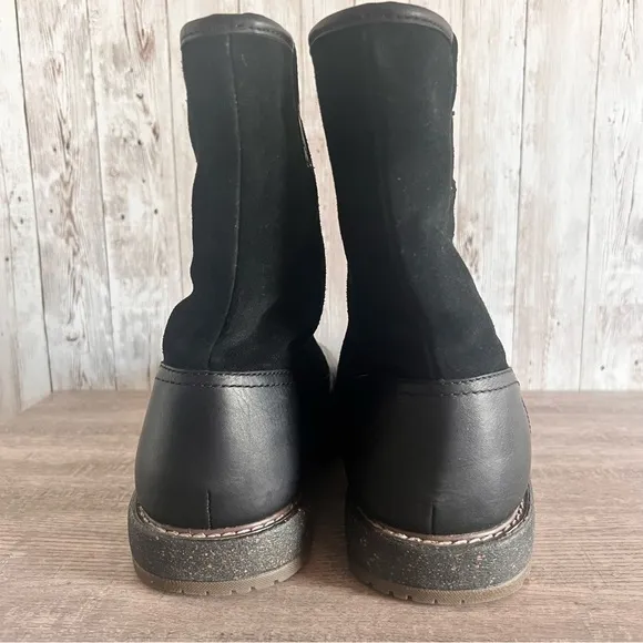 Abeo Mens Leather Bryson Boots Shearling Size 10