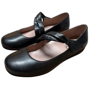 ABEO Talia Women's Size 7 Narrow Black Shoes Mary Jane Flats Comfort Orthotic