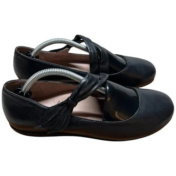 ABEO Talia Women's Size 7 Narrow Black Shoes Mary Jane Flats Comfort Orthotic