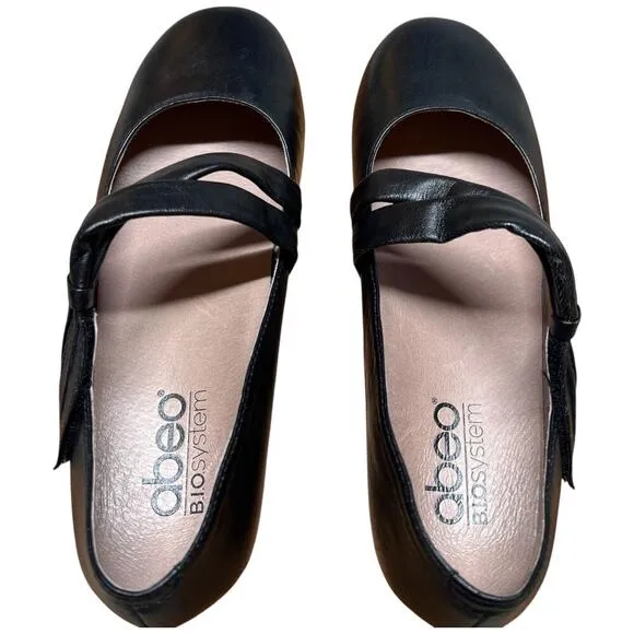 ABEO Talia Women's Size 7 Narrow Black Shoes Mary Jane Flats Comfort Orthotic