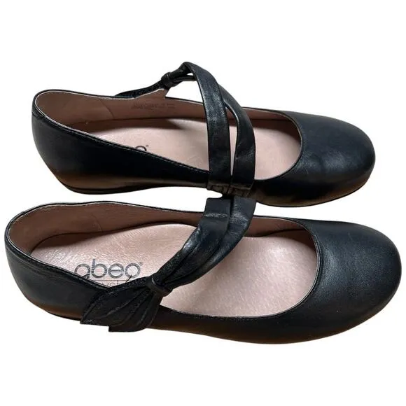 ABEO Talia Women's Size 7 Narrow Black Shoes Mary Jane Flats Comfort Orthotic