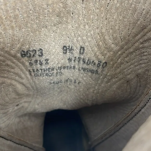 Abilene Womens Western Boots Leather Embroidered Pull On Boots in Brown Size 9.5