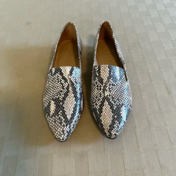 Able Local   Global Leather Lizbeth Snakeskin Loafers