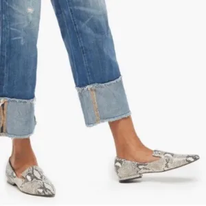 Able Local   Global Leather Lizbeth Snakeskin Loafers