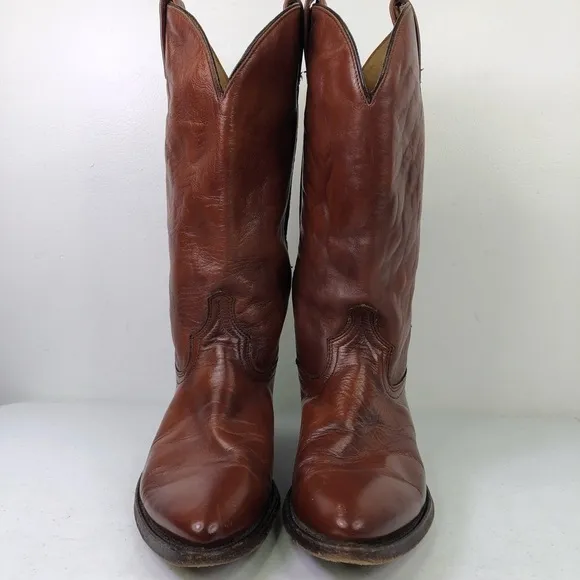 Acme Brown Leather Pull On Boots