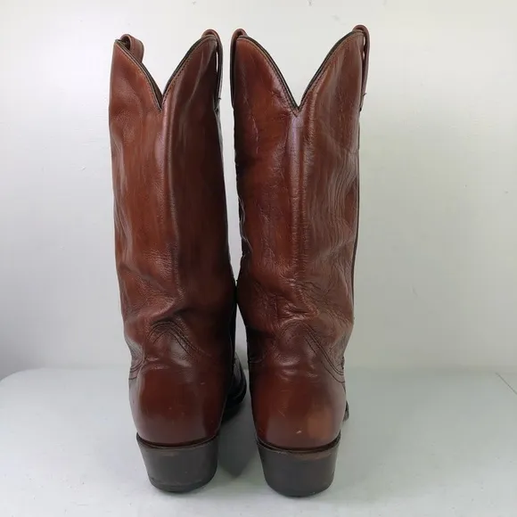 Acme Brown Leather Pull On Boots