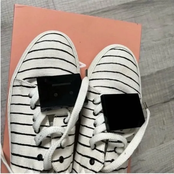ACNE STUDIOS Stripe White/Black Sneakers Size 40