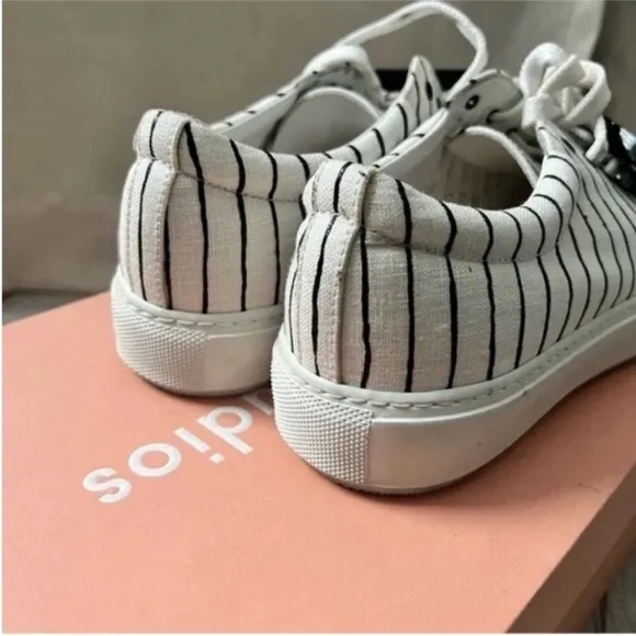 ACNE STUDIOS Stripe White/Black Sneakers Size 40