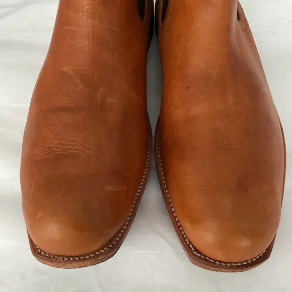 Adelante “The Mendoza” Light Brown Pull-on Leather Boots Men’s 11.5 E