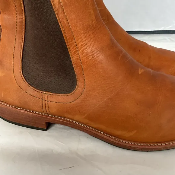 Adelante “The Mendoza” Light Brown Pull-on Leather Boots Men’s 11.5 E