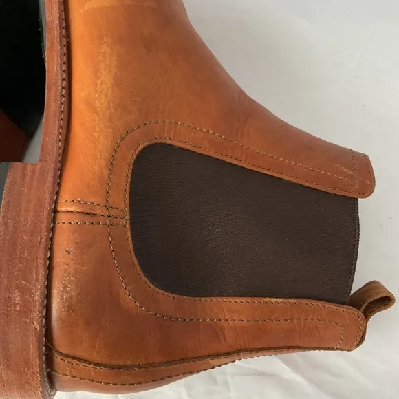 Adelante “The Mendoza” Light Brown Pull-on Leather Boots Men’s 11.5 E