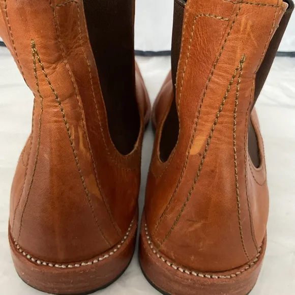 Adelante “The Mendoza” Light Brown Pull-on Leather Boots Men’s 11.5 E