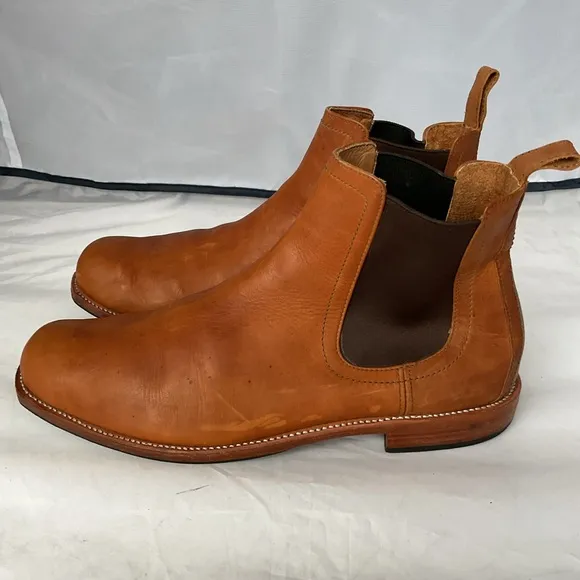 Adelante “The Mendoza” Light Brown Pull-on Leather Boots Men’s 11.5 E