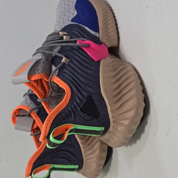Adidas Alphabounce Instinct CC Running Sneakers Gray Blue Pink Men's 8