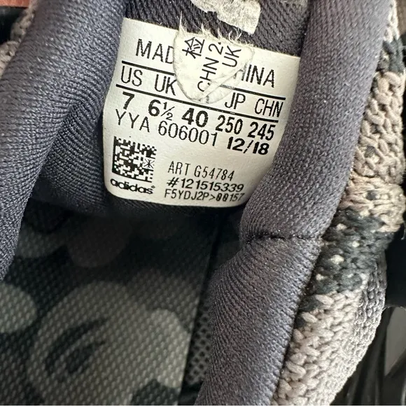 Adidas Black‎ Camo Sneakers