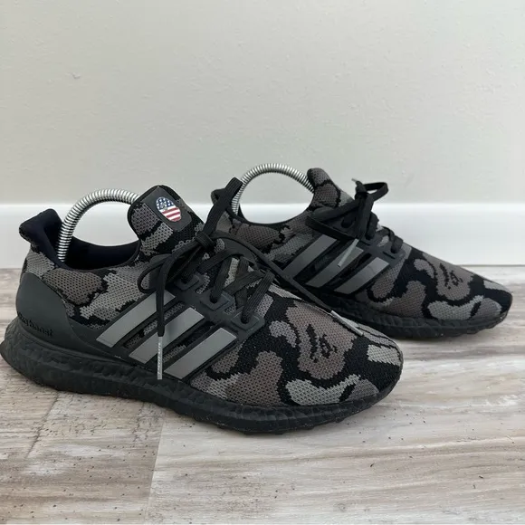 Adidas Black‎ Camo Sneakers