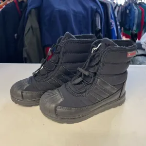 Adidas Black High-Top Sneakers with Quilted Design 10.5C