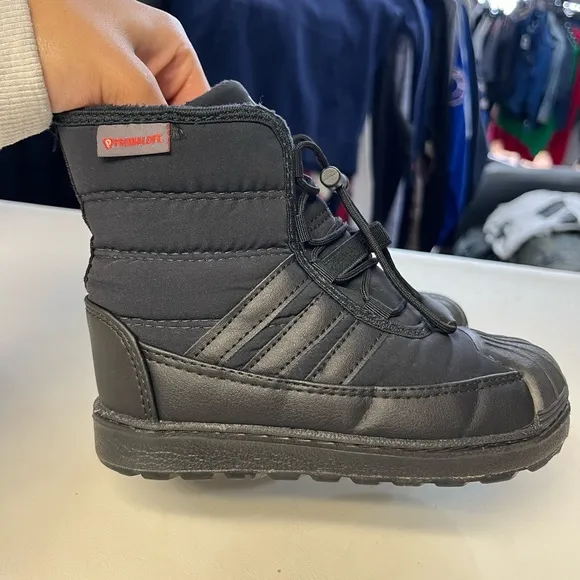Adidas Black High-Top Sneakers with Quilted Design 10.5C