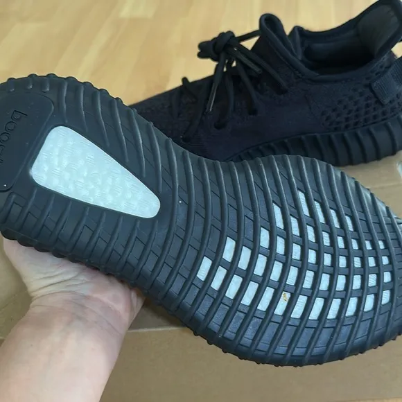 adidas Black Sneakers with Sock-like Fit and Textured Sole