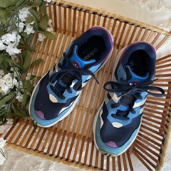 Adidas Blue Purple Chunky Sneakers sz 9