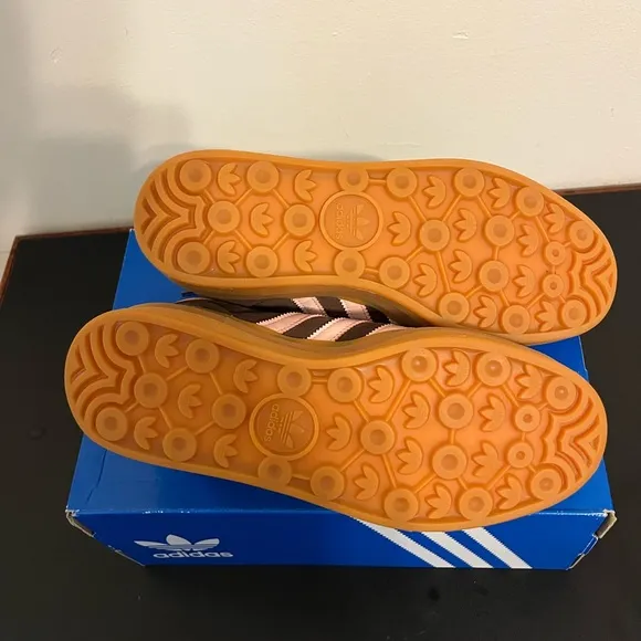 Adidas Gazelle Bold Brown and Ivey Pink Sneakers