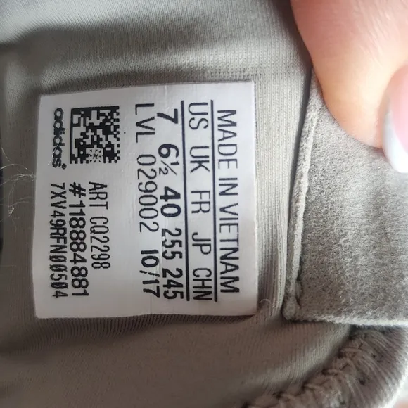 Adidas Gray Sneakers with Cushioned Sole and Knit Upper